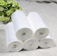 Sac poubelle jetable écologique en plastique avec cordon de serrage et impression en gravure pour usage domestique polyvalent