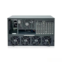 Châssis de serveur NAS SAS SATA 12 baies JMCD 12S4 Mid Tower avec backplane ATX 12 Gb à échange à chaud, 3 SFF-8643, 8 emplacements PCIe pleine hauteur