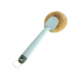 DS2914 Kitchen Sink Dishwashing Cleaning Brush Dish Brush Dish Scrubber for Pans Pots Natural Coconut Palm Pot Brush