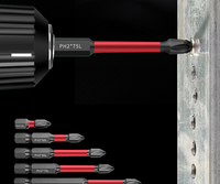 Tête de tournevis cruciforme magnétique à fort impact, qualité bricolage, acier S2, haute dureté, antidérapant, perceuse à main, OEM ODM