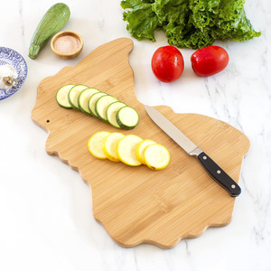 Bamboo Map Cutting Board New York State Shape Anti Bacterial Multi Functional Kitchen Cheese Charcuterie Board - Product Image 4