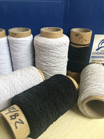 Fil de Crochet élastique en Latex/caoutchouc de qualité alimentaire à bas prix, fil élastique à Double couverture pour la fabrication de chaussettes et de gants