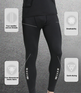 TopOne Pantalon de compression à une jambe pour homme Leggings serrés de basket-ball de football de yoga de fitness - Product Image 2