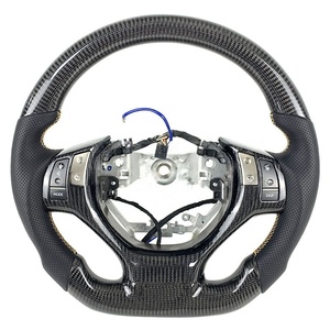 Volante de Fibra de Carbono Real a <span class=keywords><strong>Precio</strong></span> de <span class=keywords><strong>F</strong></span>ábrica para <span class=keywords><strong>Lexus</strong></span> <span class=keywords><strong>RX</strong></span> ES RCF NX CT200 <span class=keywords><strong>350</strong></span> GS, Volante Deportivo con Base Plana - Product Image 1