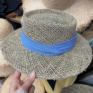 Chapeau de paille de luxe élégant à large bord pour femme et unisexe, idéal pour la plage, vente en gros, été - Product Image 2