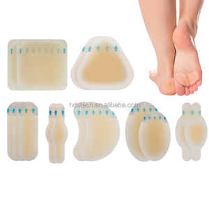 Pansements en gel blister coussins blister-bandages hydrocolloïdes résistants à l'eau pour talon, orteil et pied - Product Image 1