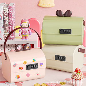Creative Piggy Bank With Combination Lock 2L Capacity For Children <b>Money</b> Storage <b>Box</b> Cartoon Design - Product Image 4