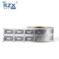 Etiqueta Rfid barata programable 60*30mm F08 FM11RF08 FM11RF08S Chip Rfid incrustación húmeda Etiqueta inteligente etiqueta adhesiva Woonen tarjeta incrustación