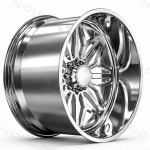 Jantes de camion forgées sur mesure de 22, 24 et 26 pouces, 6x135 6x139.7, jantes à fond profond polies, déport personnalisé pour Ford F-150 Silverado GMC Sierra - Product Image 2