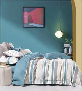 New Customized Solid Printed Cotton 128*68 Duvet Cover Set Geometric <strong>Floral</strong> Pattern Comforter <strong>Fitted</strong> <strong>Sheet</strong> for Hospital Hotel - Product Image 2