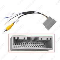 Adaptateur de câblage de recul pour stationnement de voiture, prise vidéo femelle 32 broches, câble RCA avec carte de conversion d'alimentation 12V-6V pour modèles de voitures Honda