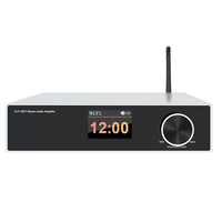 Amplificateur de puissance stéréo Hi-Fi Cloudyx CL-500W |   2x100W WiFi double bande pour USB Multiroom AirPlay 2 Optique Home Cinéma
