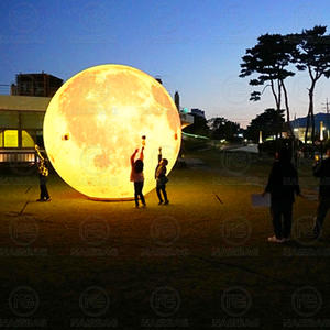 Sfere giganti luminose gonfiabile <span class=keywords><strong>pianeta</strong></span> sole terra <span class=keywords><strong>luna</strong></span> Mars Jupiter Saturn Blow Up palle modello con luci a LED - Product Image 2