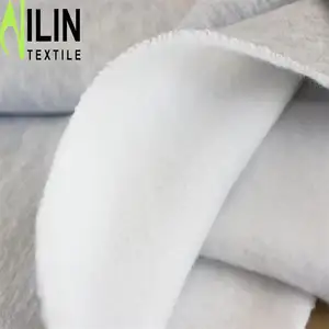 Антипиллинговая осенне-зимняя ткань серый меланж 1 сторона кисть флисовая ткань