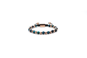 Unisexe 6mm Perle Tissé Bracelet Mixte Obsidienne Magnétique Agate Noire Hématite Oeil de Tigre Bijoux Tendance Plaqué Or <span class=keywords><strong>VIYA</strong></span> - Product Image 3