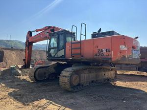Excavadora Usada Hitachi Zaxis 470LCH con Motor Cummins, 45 Toneladas, Naranja, Montada sobre Orugas, Equipo de Construcción - Product Image 2