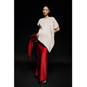 Crew Neck Casual Minimalist Breathable Solid Loose Fit <b>Short</b> <b>Sleeve</b> Daily Wear Office <b>Women's</b> Vietnam T-<b>Shirts</b> - Product Image 3