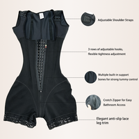 Gaine Amincissante Haute Compression Post-Opératoire Phase 2 pour Femme, Effet Ventre Plat Invisible, Style Colombien