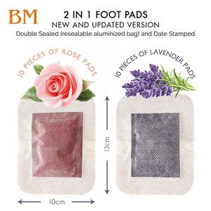 Bamboe Ontspannen Detox Voetverzorging Pad Lavendel Slapende Detox Voet Patch - Product Image 5