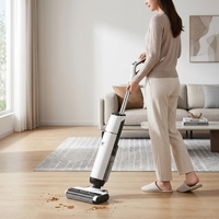 Nettoyeur de sols humides et secs avec aspirateur et serpillière à rouleaux, laveuse de sols commerciale, serpillière électrique, aspirateur, nettoyeur de tapis, appareil ménager
