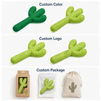 Jouet à mâcher pour chien en forme de cactus, choix du distributeur, avec surface en relief pour l'entraînement interactif et les activités intérieures