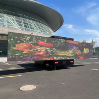Cartelera de camión LED móvil para exteriores P4mm, pantalla LED móvil para pantalla de bienvenida y pared de video para publicidad al aire libre