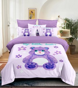 Set di <span class=keywords><strong>copripiumino</strong></span> per ragazze con stampa personalizzata 4 pezzi <span class=keywords><strong>copripiumino</strong></span> da cartone animato con bella stampa <span class=keywords><strong>copripiumino</strong></span> con federa Set di biancheria da letto - Product Image 4