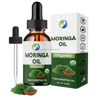 Gouttes d'extrait de plantes de feuilles de molène naturelle de marque privée Ausreson Supplément de feuilles Huile de Moringa pour la croissance des cheveux