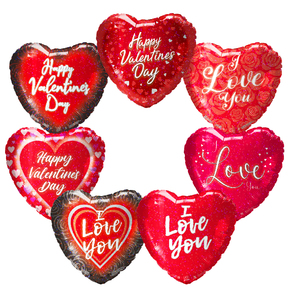 Nuevo estilo oso corazón Banner forma Día de San Valentín globos de papel de aluminio para la decoración del banquete de boda helio inflable amante romántico - Product Image 6