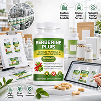 Capsules de Berbérine Plus 1200mg par Portion – Soutien Glycémique – Complément Herbal – Fabricant Marque Blanche