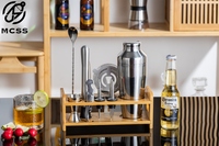 Ensemble de shakers à cocktail pour barmans professionnels Outils de bar en métal de qualité supérieure et accessoires pour le vin