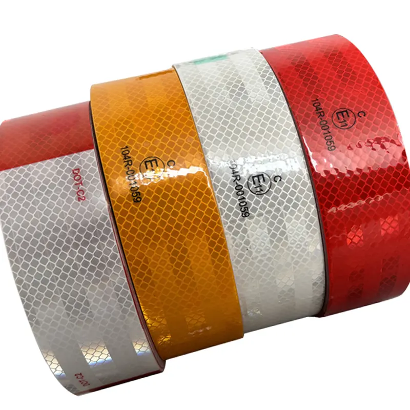 MANCAI Reflective Tape 2 "x 12" x 30 Pack rot/weiß reflektierende Aufkleber DOT-C2 selbst klebendes Reflektor band