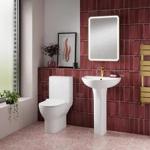 Badkamer Sanitair Afrika Keramische Vloer Gemonteerd Dual-Flush Tweedelige Wc Toiletpot