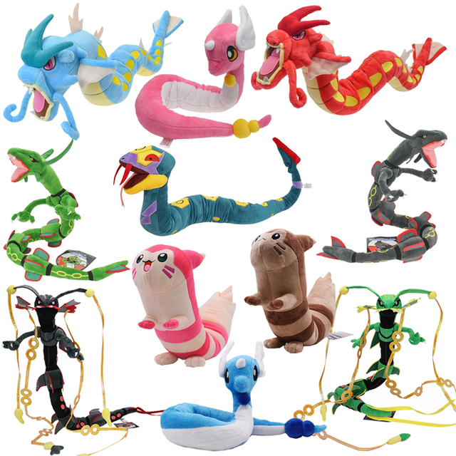Wholesale High Quality Long Rayquaza Dragonair Cartoon Character Plush Dolls Stuffed Anime Toys Pokémon Plush Toys