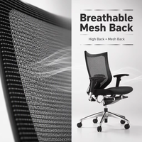 Chaise de bureau professionnelle BIFMA Green Mesh pivotante, siège de poste de travail exécutif, accoudoirs réglables, base chromée pour bureau à domicile