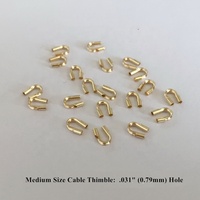 Protector de Alambre en Forma de U de Alta Calidad con Baño de Oro de 14k, Guardacabos, Cierres y Conectores para Suministros y Accesorios de Joyería