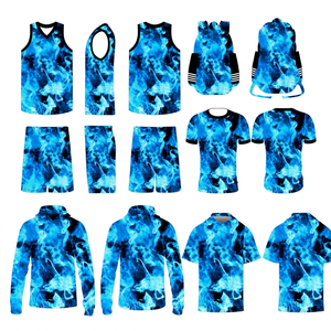 Ensemble d'uniformes de basketball respirants personnalisés, maillot et short entièrement sublimés, sac à dos, 100 % polyester, design personnalisable - Product Image 1