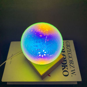 Lampe Arc-en-ciel Clair de Lune en Verre, Décoration de Chambre, Lampe de Table, Veilleuse Ciel Étoilé, Lampe LED sur Pied, Lumière d'Ambiance Intérieure - Product Image 2