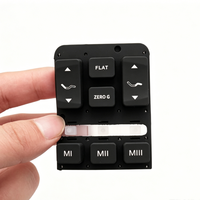 Clavier numérique en silicone pour téléphone, bouton poussoir conducteur LED, impression sérigraphique personnalisée, dôme en caoutchouc