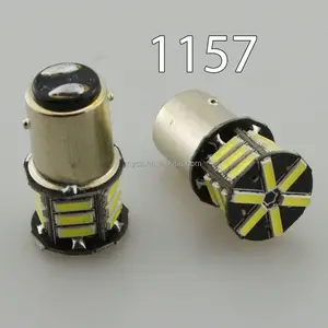 1156 Led 1157 7440 7443 21led Red White Yellow Super Bright 12V S25 Ba15s 1156 21smd 7020 Car Led Flasher Turn Signal Bulb Lamp