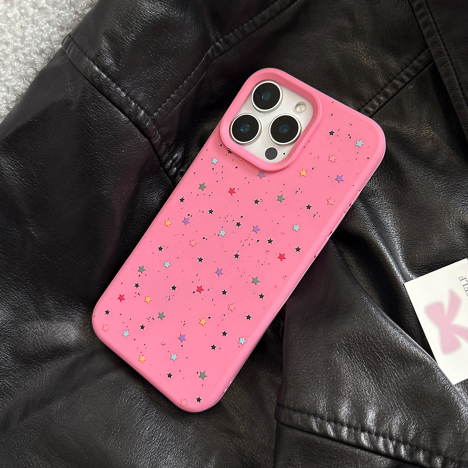 Rose Pink Black Color Mini Star