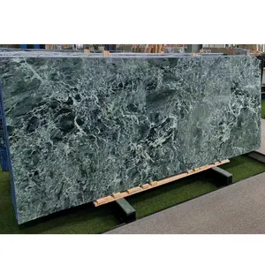 Italy Green Marble Flooring Tile Countertop Polished Verde Green Marble Luxury Home Decoration Natural Pradas Green Marble