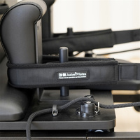 Lits de Pilates pliables portables de luxe, équipement de gym pliable, reformer en bois pliable beige