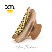XinMei – pinces à cheveux élégantes, grande pince à cheveux pour femmes, cheveux épais, lustre métallique, pince à cheveux en acétate, grande pince à cheveux simple et solide