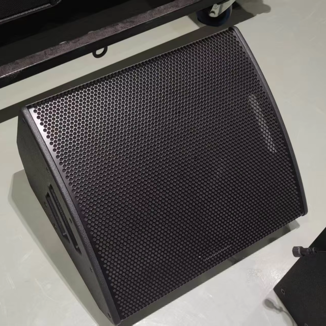 Professional Active Stage Monitor Loudspeaker M4, 15" 2-Way 8 Ohm Pro Audio Speaker for Live Performance Stage Monitoring