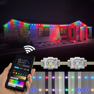 Lumières LED RGB WS 2811 48V pour Noël, extérieur, IP68, étanches, décoration de vacances, Nouvel An, lumières ponctuelles permanentes, pixels LED - Product Image 1