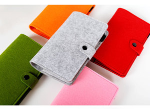 卸売環境にやさしいマルチカラーパーソナリティデザインA5 A6A7カスタムロゴフェルトブックノートカードパスポートカバー - Product Image 4