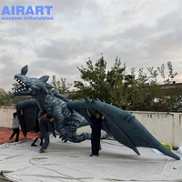 Mascotte géante gonflable de dragon volant, accessoire gonflable suspendu, modèle réaliste de dinosaure dragon