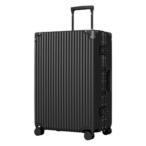Unisex Carry-On <b>Suitcase</b> 20 Inch With Lock Water Resistant Swivel Wheels Stripe Pattern For Leisure Travel - Product Image 5