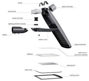 Lampione LED Moderno AC 60w 100w 150w 200w Nuovo Design Impermeabile IP65 in Lega di Alluminio Alta Efficienza Luminosa Basso Consumo Energetico - Product Image 3